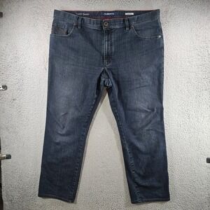 Alberto Stone T400 Denim Jeans Mens 42x30 Modern Fit Dark Wash Blue